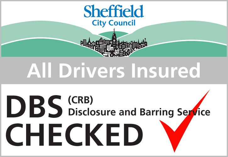 All drivers are fully insured and DBS checked